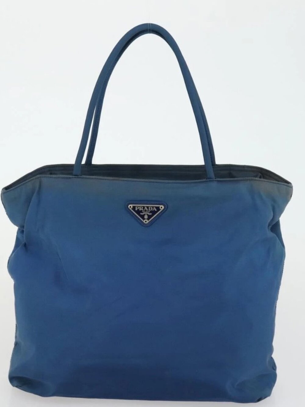 PRADA Tote Bag Nylon 2 Set Blue Beige Auth 157189 - Picture 8 of 16